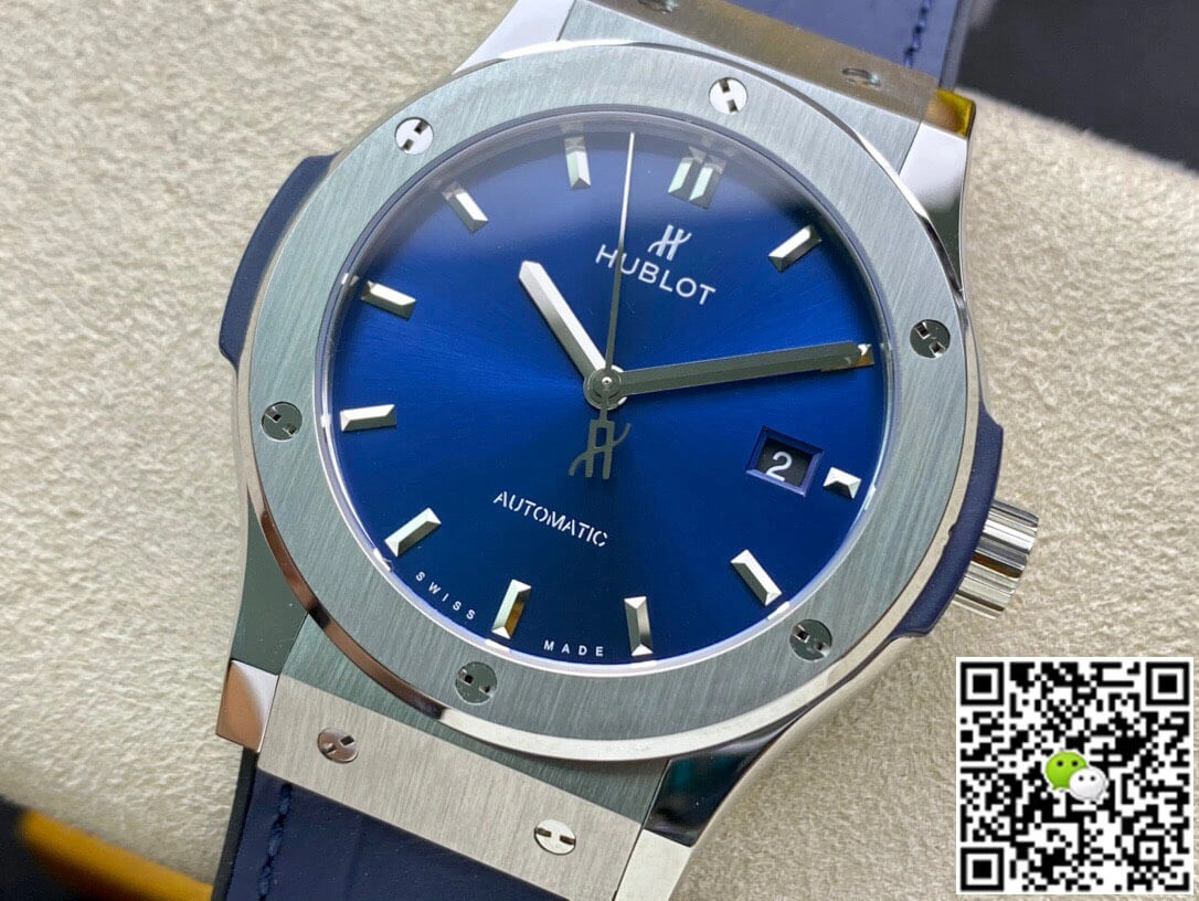 Hublot Classic Fusion 542.NX.7170.LR 42MM WWF Factory 1:1 Best Edition Replica Watch Blue Leather Strap